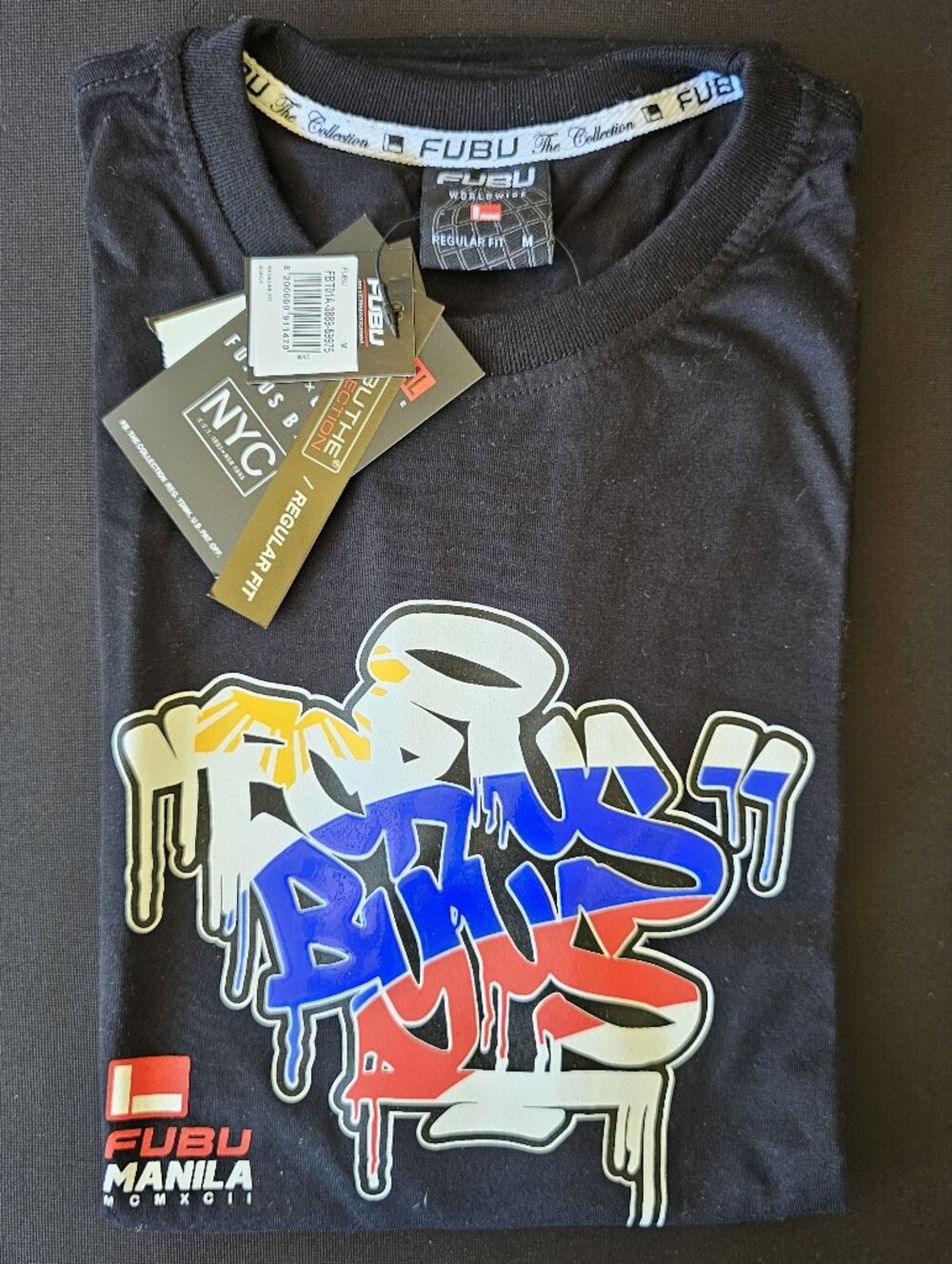 FUBU Philippines Shirt 100% Cotton Size Med unisex